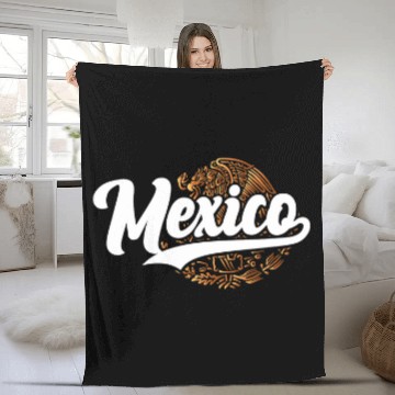 Discover Mexico Mexican gold eagle illustration design Baseball Tees Fleece Blankets