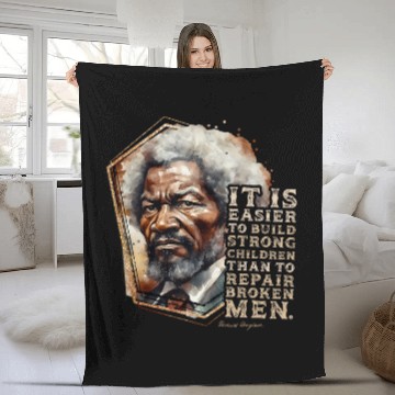 Discover Frederick Douglass Make History Art Black History Month 1 Baseball Tees Fleece Blankets