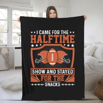 Discover I came for the halftime show and stayed for the snacks Baseball Tees Fleece Blankets