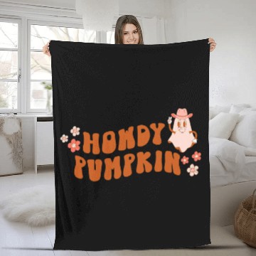 Discover Retro Western Boho Groovy Howdy Fall Pumpkin Cute ghosts Hall 446 Baseball Tees Fleece Blankets
