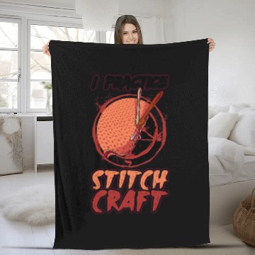 Discover Sewing Machine Tailor Dressmaker Stitch Craft Stitchery 1 Fleece Blankets