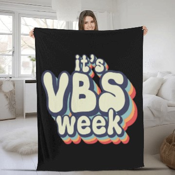 Discover Its VBS Week Bella Canvas Vacation Bible School VBS Mode Kid Fleece Blankets