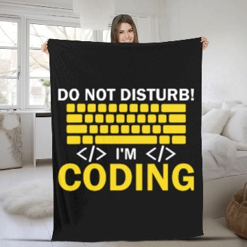 Discover Do Not Disturb Coding It Specialists Ai Software Engineer Fleece Blankets