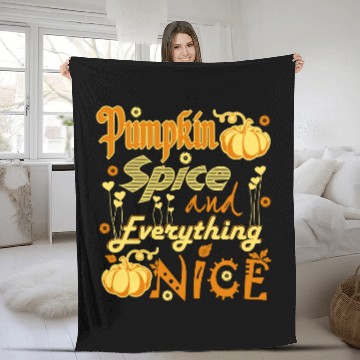 Discover Halloween Pumpkin Spice And Everything Nice bests Fall 377 Pumpkin Baseball Tees Fleece Blankets