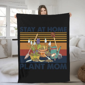 Discover Stay At homes Plant Mom Vintage115 Baseball Tees Fleece Blankets