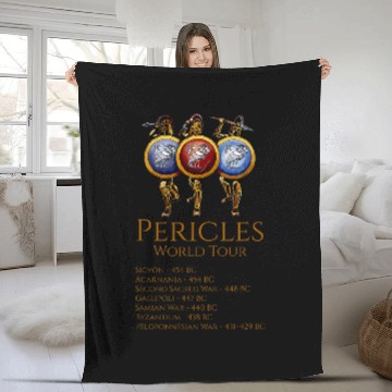 Discover Ancient Greece Pericles World Tour Classical Athens Fleece Blankets