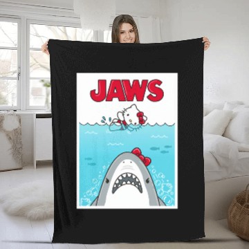 Discover Funny Hello Kitty Unisex Baseball Jerseys, Jaws Baseball Jerseys Fleece Blankets