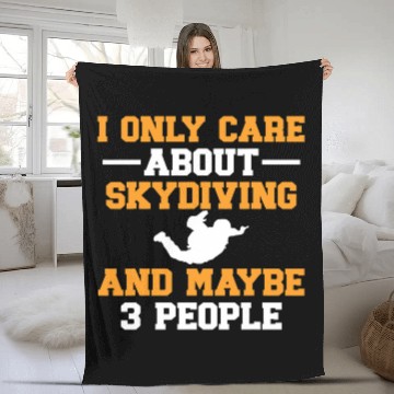 Discover Skydiving Gift Parachuting For Skydivers Skydiving Baseball Tees Fleece Blankets