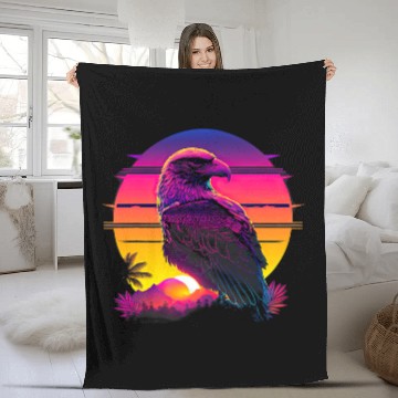 Discover Retro Aesthetic Hawk 1 Baseball Tees Fleece Blankets