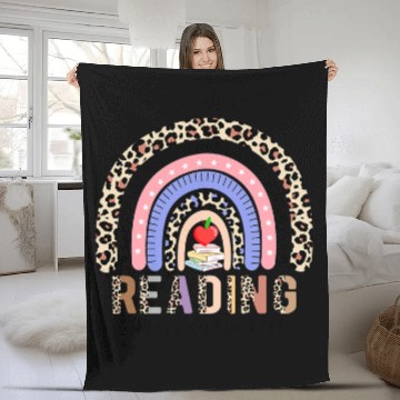 Discover Reading Book Rainbow Reading Interventionist Book Lover Teacher Librarian Reader Baseball Tees Fleece Blankets