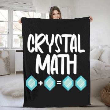 Discover Crystal Math Mathematics Mathematician Baseball Tees Fleece Blankets