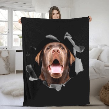 Discover Labrador Lab Dog Brown labrador retriever portrait Baseball Tees Fleece Blankets