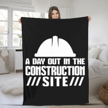 Discover a day out in the construction site construction Baseball Tees Fleece Blankets