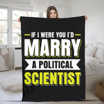 Discover Funny Political Scientist Political Science Pol Sci  5 Fleece Blankets