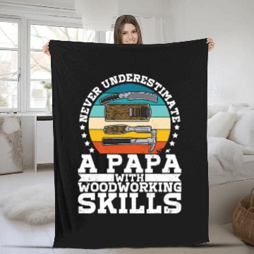 Discover Woodworking joinery carpenter woodworker chainsaw profession 2 Carpenter Fleece Blankets