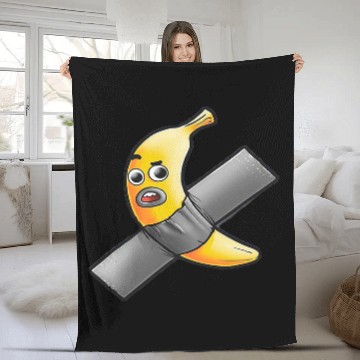 Discover Funny Banana Trending Baseball Tees Fleece Blankets
