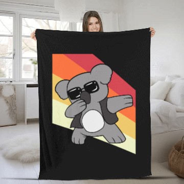 Discover Funny Bear Koala bear Animal Dabbings Dab Dancing Cute Bears Fleece Blankets