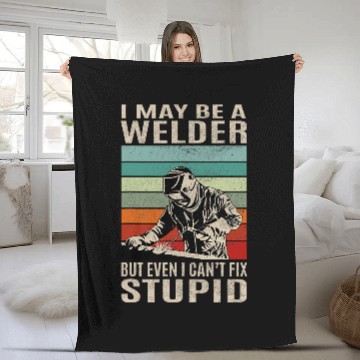 Discover Welders vintages Welder I Cant Fix Stupid Welding Weld Baseball Tees Fleece Blankets