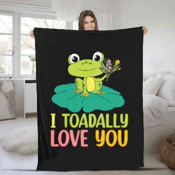 Discover I Toadally Love You Baseball Tees Fleece Blankets