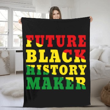 Discover Future Black History Maker African Colors Black Excellence Fleece Blankets