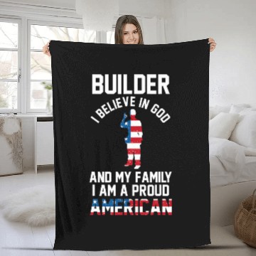 Discover Builder Construction Site Builders Baseball Tees Fleece Blankets