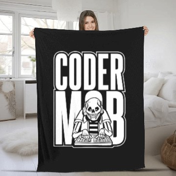 Discover Skeletons Skulls Programmer Skeletons Coder Software Programming Coding Skull Fleece Blankets