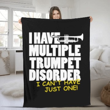 Discover Trumpet Lover Player Trumpets Collector Gift Fleece Blankets