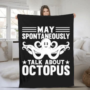 Discover Octopuss Lover Kraken May Spontaneously Talk About Octopus Baseball Tees Fleece Blankets