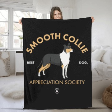 Discover Smooth Collie Appreciation Society Baseball Tees Fleece Blankets
