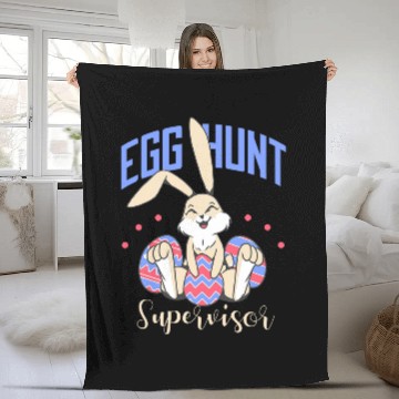 Discover Egg Hunt Supervisor Fleece Blankets