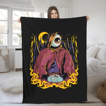 Discover The Eye Weirdcore Dark Aesthetic Eyeball Indie Dreamcore Eye 319 Fleece Blankets