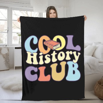 Discover Cool History Club History Buff BA History Major Student Baseball Tees Fleece Blankets
