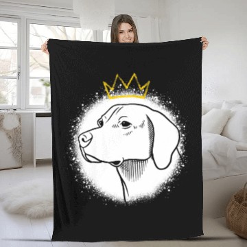 Discover English Foxhound with Crown Zip Fleece Blankets