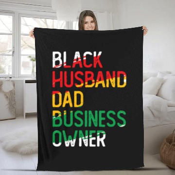 Discover African American Dad Black Owned Business Black History Baseball Tees Fleece Blankets
