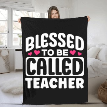 Discover Blessed To Be Called Teacher Appreciation Design Cute Baseball Tees Fleece Blankets