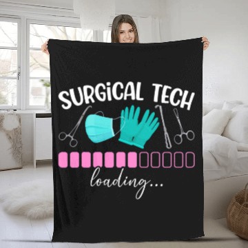 Discover Future Surgical Tech Loading Surgical Technology Student Baseball Tees Fleece Blankets