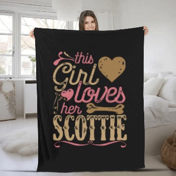 Discover Dog Scottish Terrier Scottie Dog Lover Dogs Gift Baseball Tees Fleece Blankets