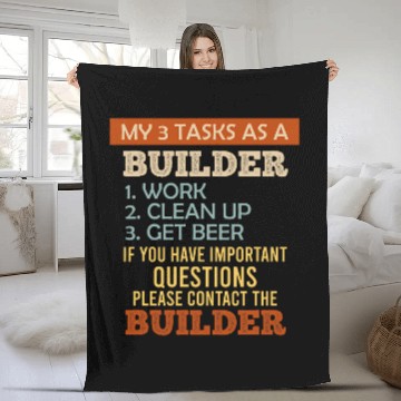 Discover 3 Tasks as a builder owneroccupied homes homes Builders Fleece Blankets