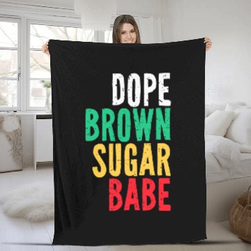 Discover Dope Brown Sugar Babe Juneteenth Freedom Day Independence 1 Baseball Tees Fleece Blankets