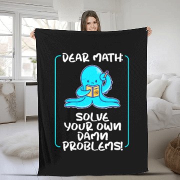 Discover Octopuss Lover Dear Math Solve Your Own Problems Octopus Baseball Tees Fleece Blankets