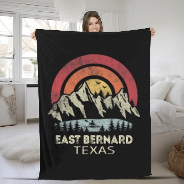 Discover East Bernard Texas Mountain Sunset Sunrise Kayaking Zip Fleece Blankets
