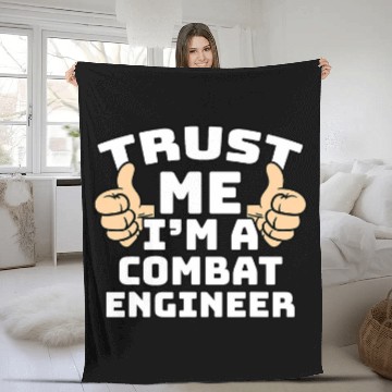 Discover Trust Me Im A Combat Engineer Thumbs Up Job Baseball Tees Fleece Blankets