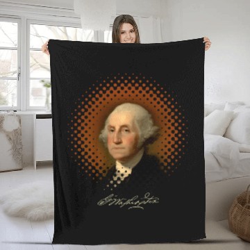 Discover George Washington 1st President Portrait Painting Baseball Tees Fleece Blankets