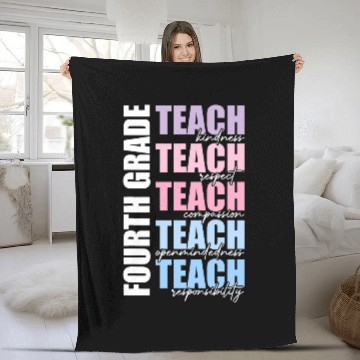 Discover Fourth Grade Teach 4th Grade Teacher Team Back To School Baseball Tees Fleece Blankets