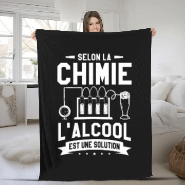 Discover According to Chemistry Alcohol is a chemicals solution 1 Fleece Blankets