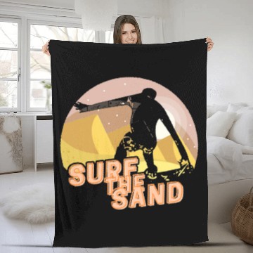 Discover Skiing Ski Surf the sand sand boarding sledding surfing skiing 1 Fleece Blankets