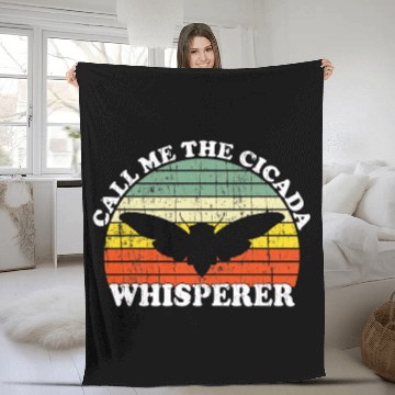 Discover Cicada Whisperer 2Brood X Eastern Insect Bug Enthusiast Baseball Tees Fleece Blankets