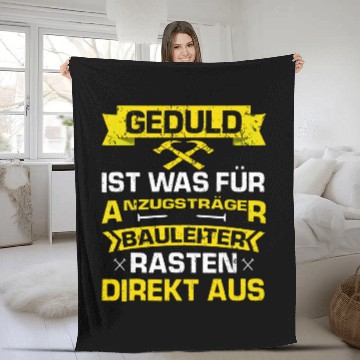 Discover Builder Construction Site Construction Gift Fleece Blankets