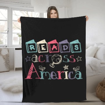 Discover Reading Book Reads Across Fleece Blankets America Reading Teacher Books Reader Kids Reader Fleece Blankets