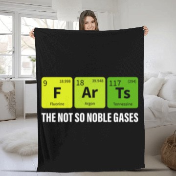 Discover Farts Periodic Pun Table Of Elements Funny Chemistry Student Fleece Blankets